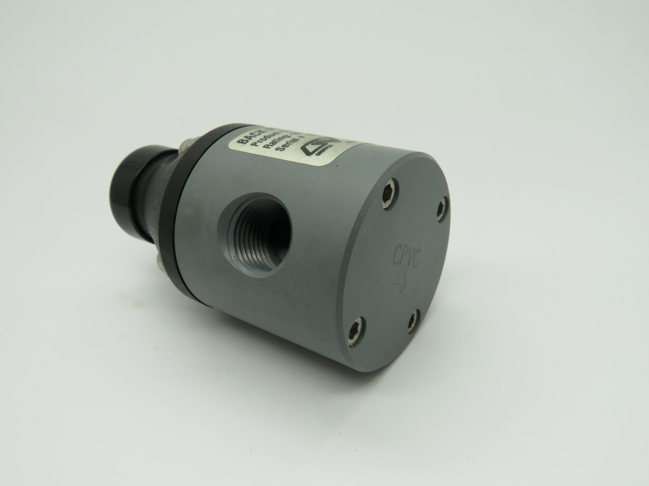 Griffco Valve BPM050CP Back Pressure Valve 1/2" NPT 10-150psi Set: 50 USED