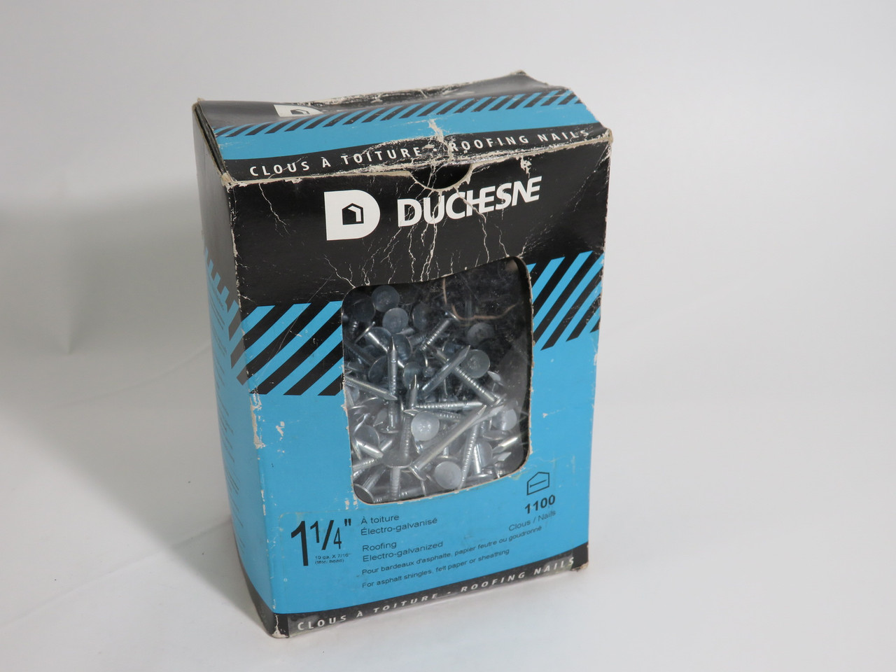 Duchesne Roofing Nails 1-1/4" Lot of 872 NEW