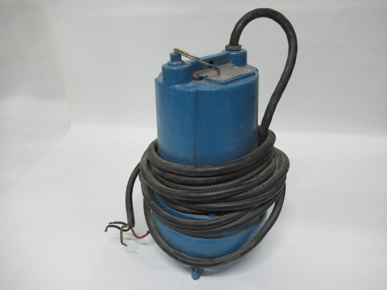 Barnes Submersible Sewage Ejector Pump 2" Ports Steel 1.5HP 575V USED