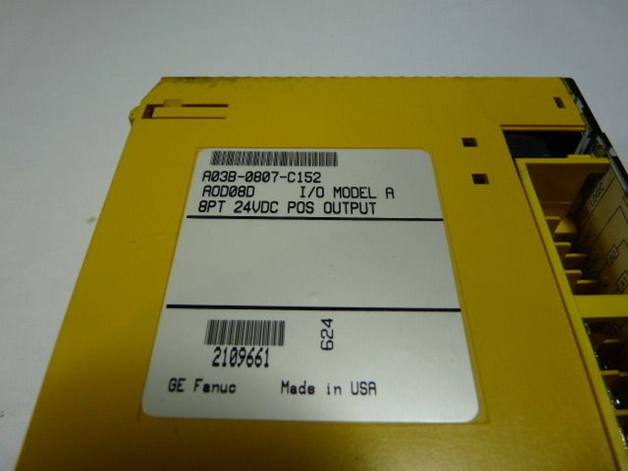 Fanuc A03B-0807-C152 Model A I/O Module 8PT 24VDC USED