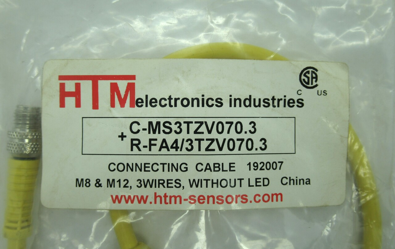 HTM C-MS3TZV070.3+R-FA4/3TZV070.3 Connecting Cable 60VAC/75VDC *Open Bag* NWB