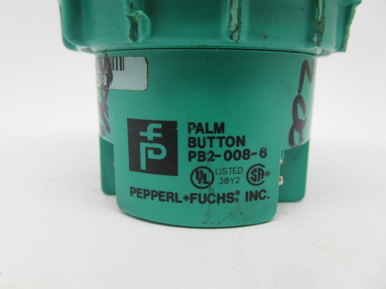 Pepperl+Fuchs PB2-008-6 Palm Button Capacitive Sensor 24VDC 100mA 2NO 2NC USED