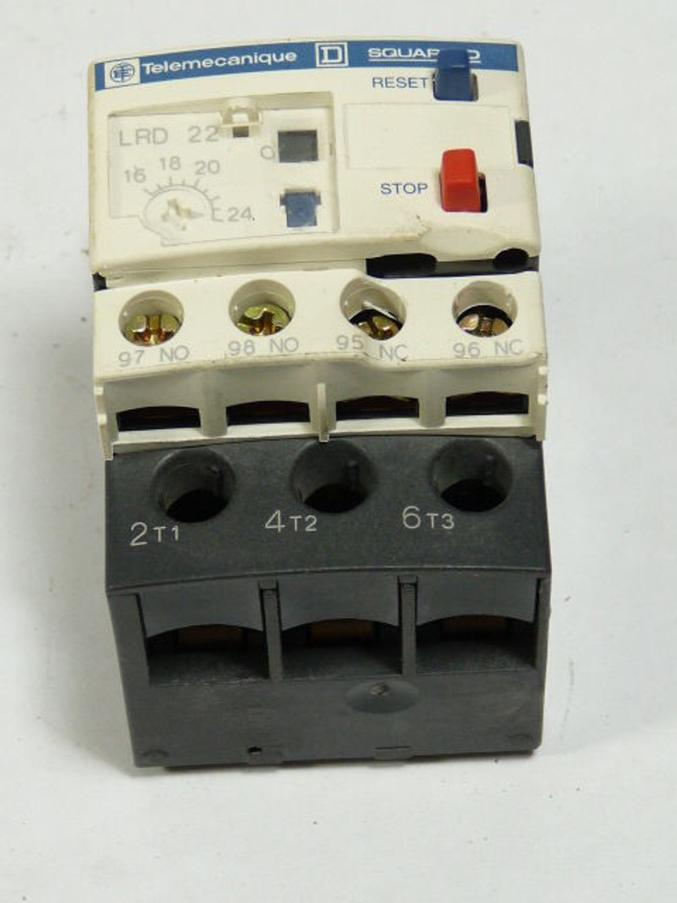 Telemecanique LRD22 Bimettallic Overload Relay 600V 16-24A Range USED