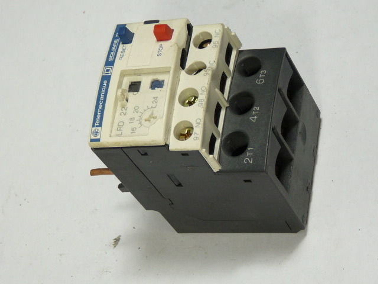 Telemecanique LRD22 Bimettallic Overload Relay 600V 16-24A Range USED