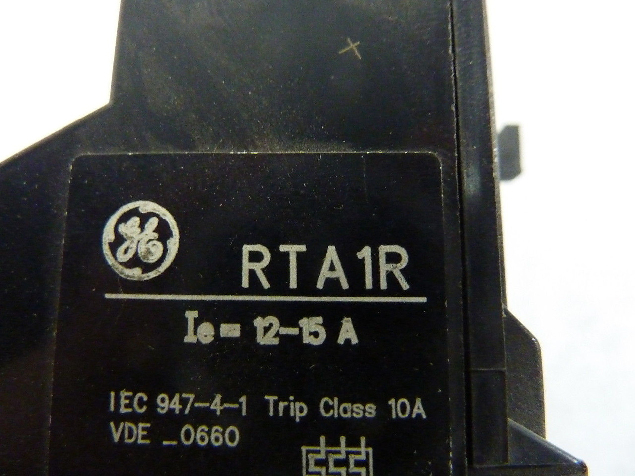 General Electric RTA1R Overload Relay 10-12A *Cosmetic Chips* USED