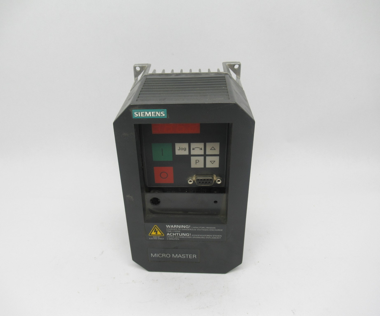 Siemens 6SE3112-1CA40 AC Drive 0.50HP 0-230V 3PH 2A *Damaged Inside Cover* USED