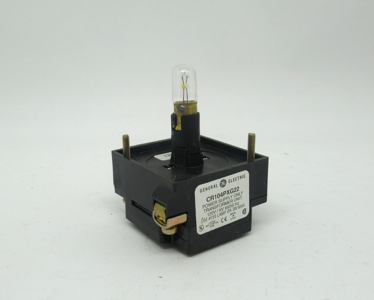 General Electric CR104PXG22 Pilot Light Transformer Unit 120/6V 60/50HZ NEW