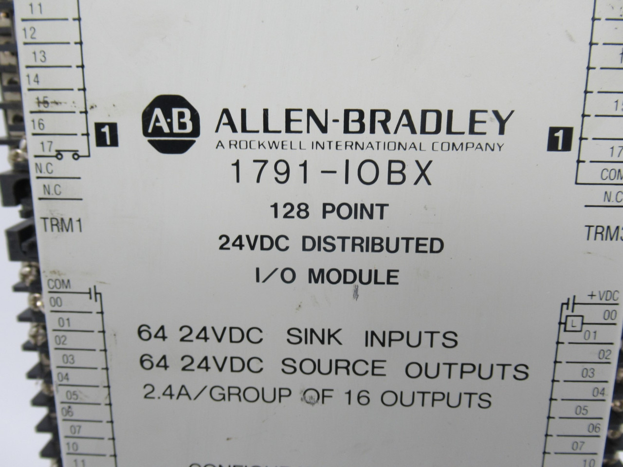 Allen-Bradley 1791-IOBX Distributed I/O Module 128 Point 24VDC Ser. A AS IS