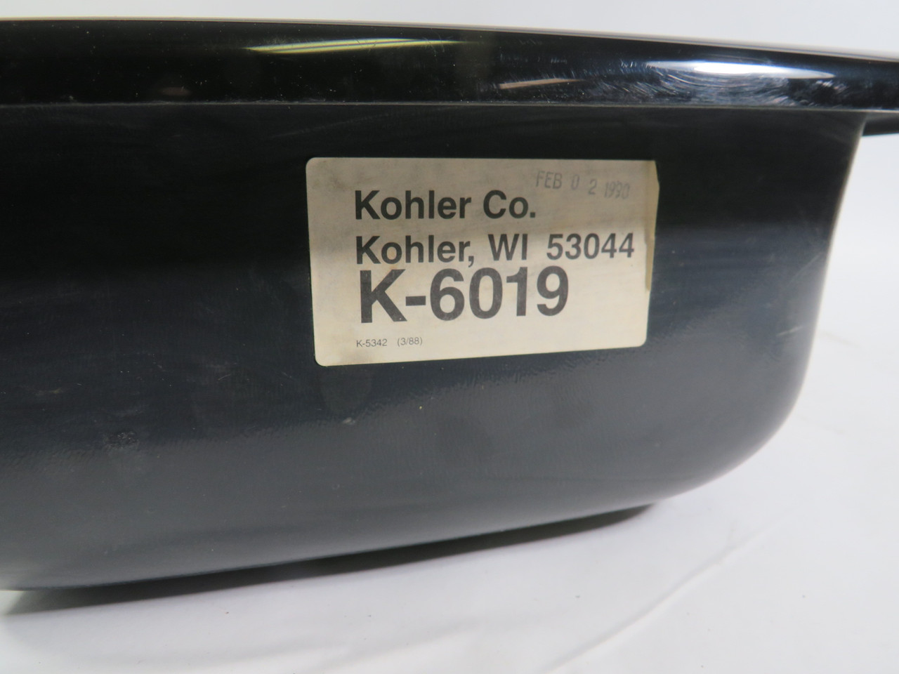 Kohler K-6019 Gimlet Bar Sink 3 Hole Black 15x15" Shelf Wear NEW