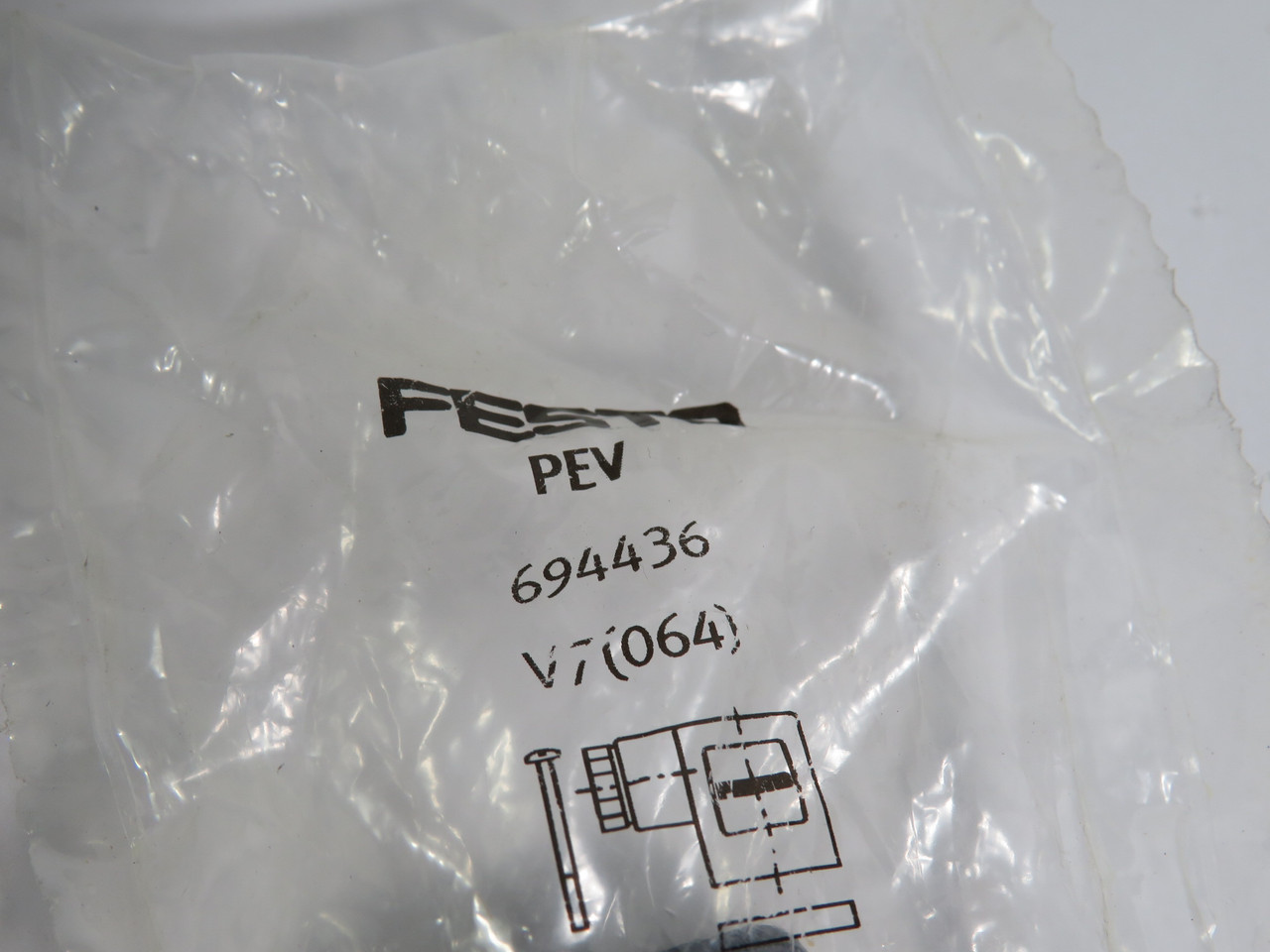 Festo 694436 PEV Pressure Switch Connector Plug 10A 250V NWB