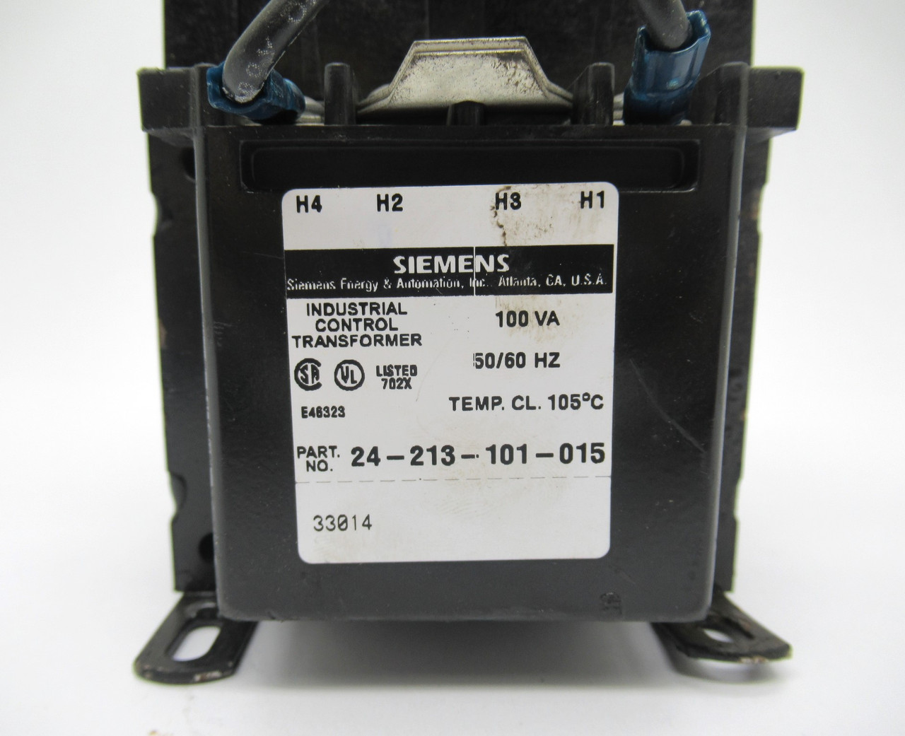 Siemens 24-213-101-015 Control Transformer 100VA 50/60HZ *Cosmetic Damage* USED