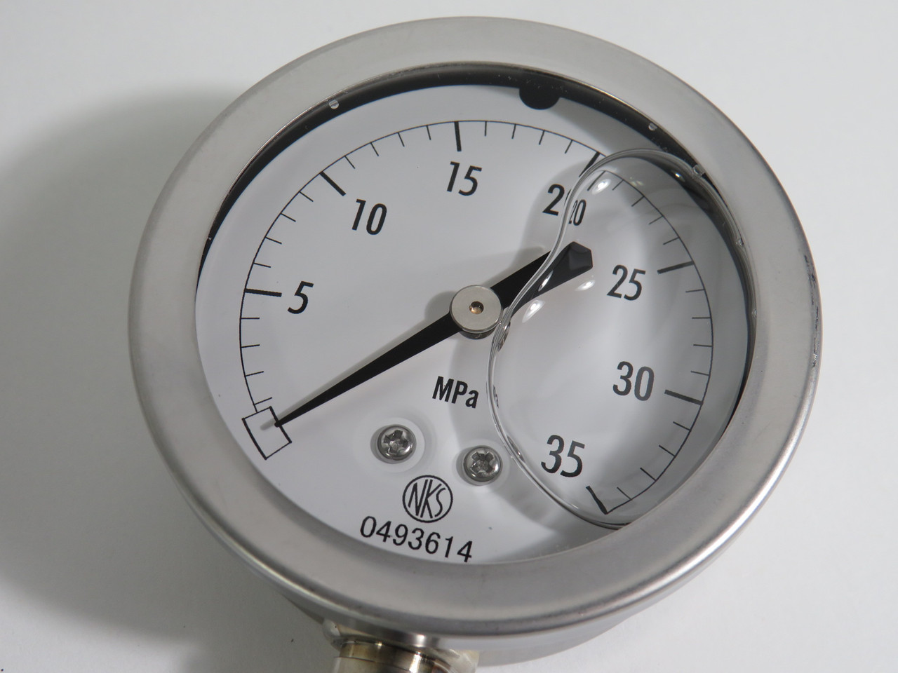 Nagano Keiki GV50-123 Glycerin Filled Pressure Gauge 35MPa 60mm G1/4B Thread NEW