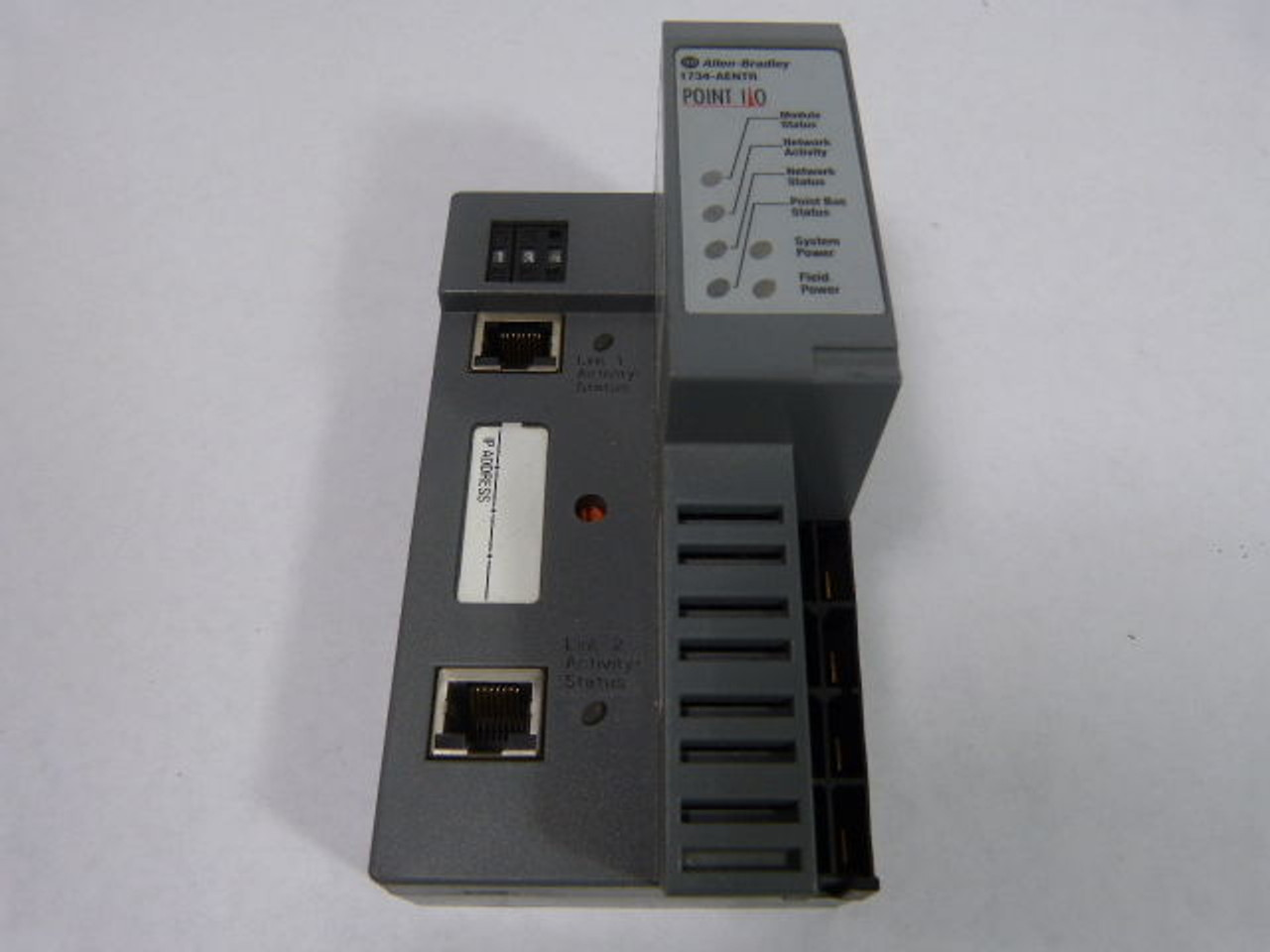 Allen-Bradley 1734-AENTR Adapter Module Ethernet IP/OP .8A DAMAGED ! AS IS !