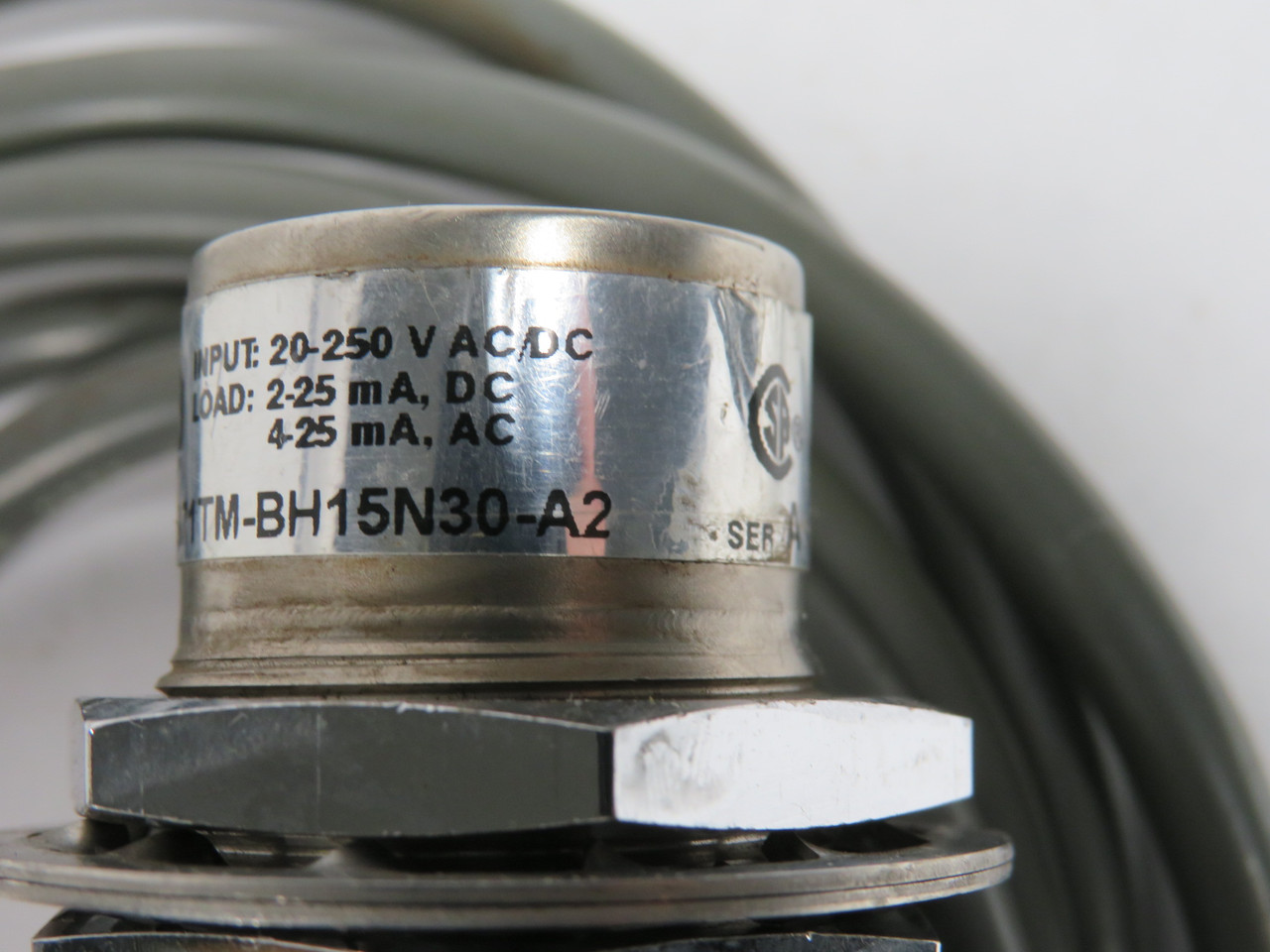 Allen-Bradley 871TM-BH15N30-A2 Proximity Switch 20-250VAC/DC 2-25mA DC USED
