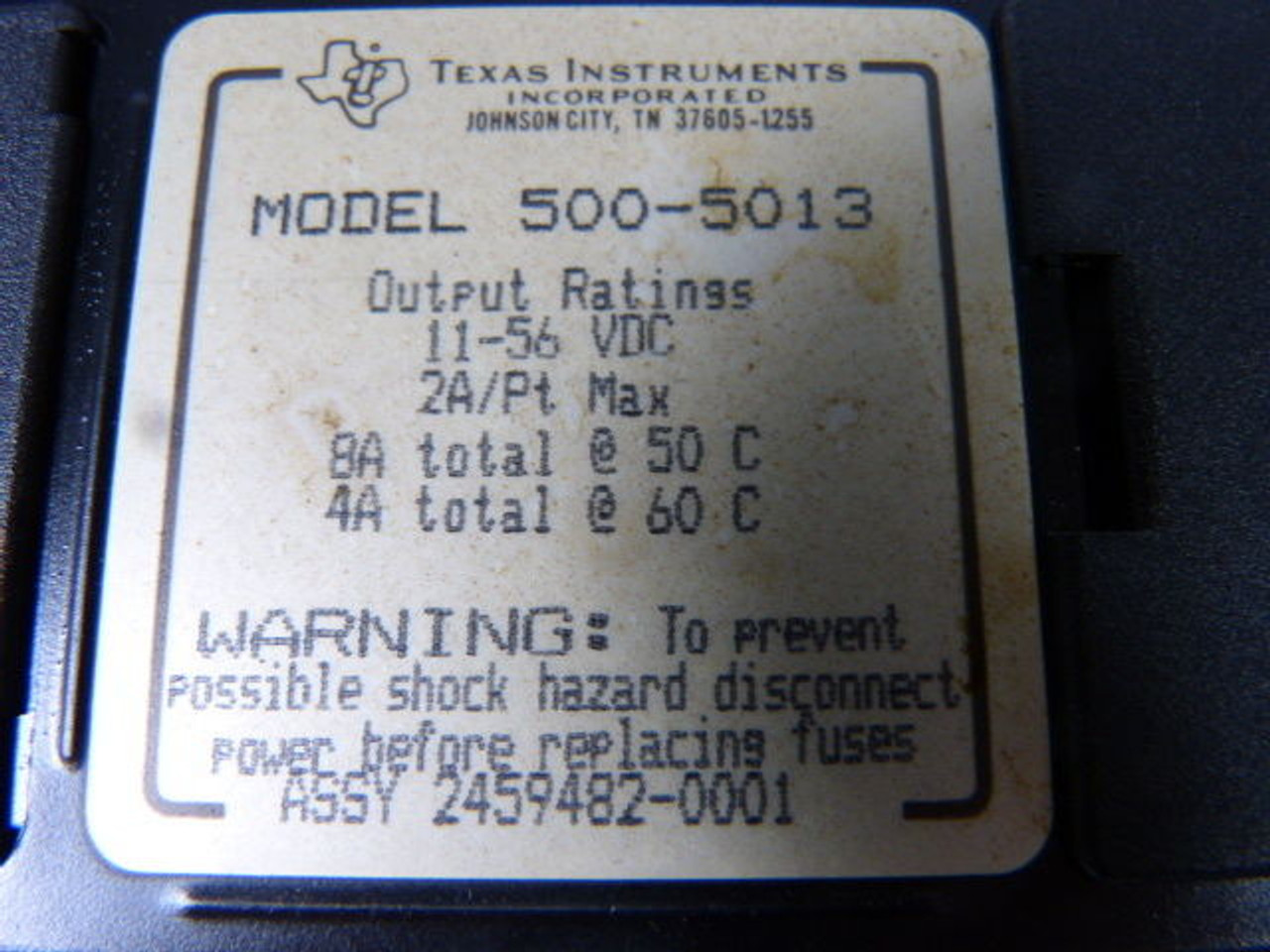 Texas Instruments 500-5013 Output Module 11-56VDC 2A/Pt USED
