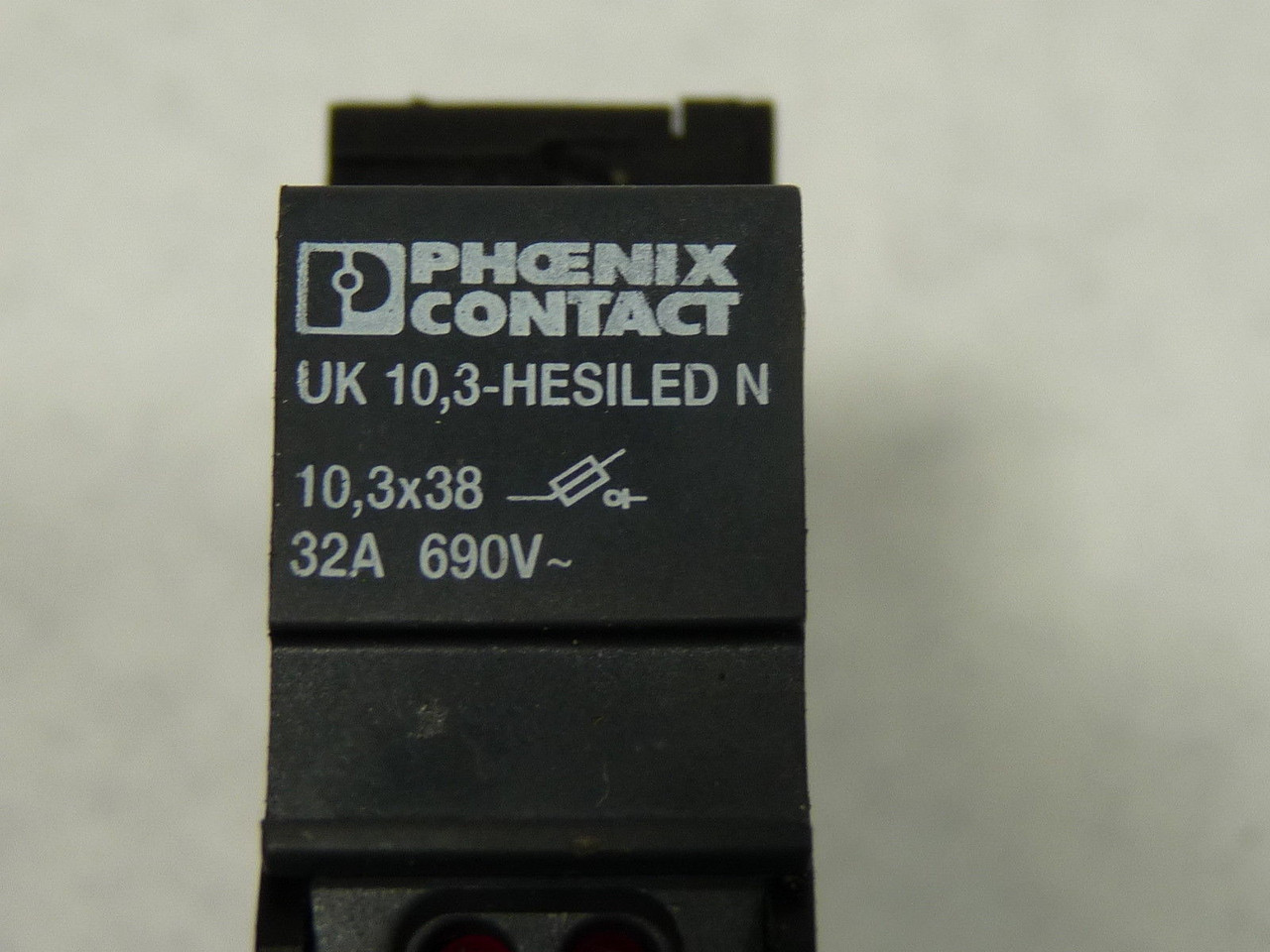 Phoenix Contact UK10.3-HESILED-N Terminal Block w/Indicator 32A 690V USED