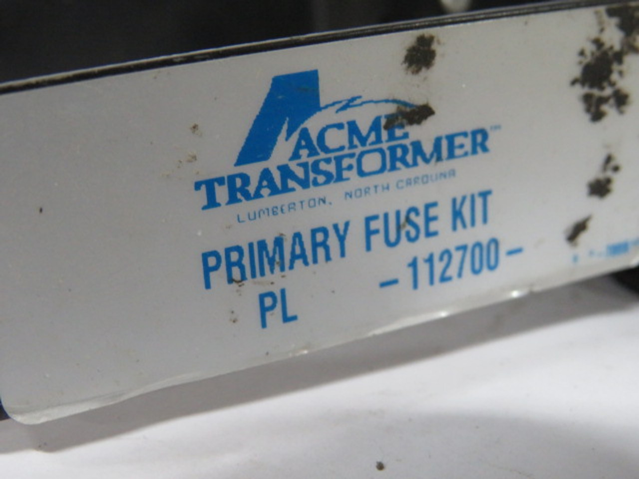 Acme Transformer PL-112700 Primary Fuse Kit 30A 600V 2P USED
