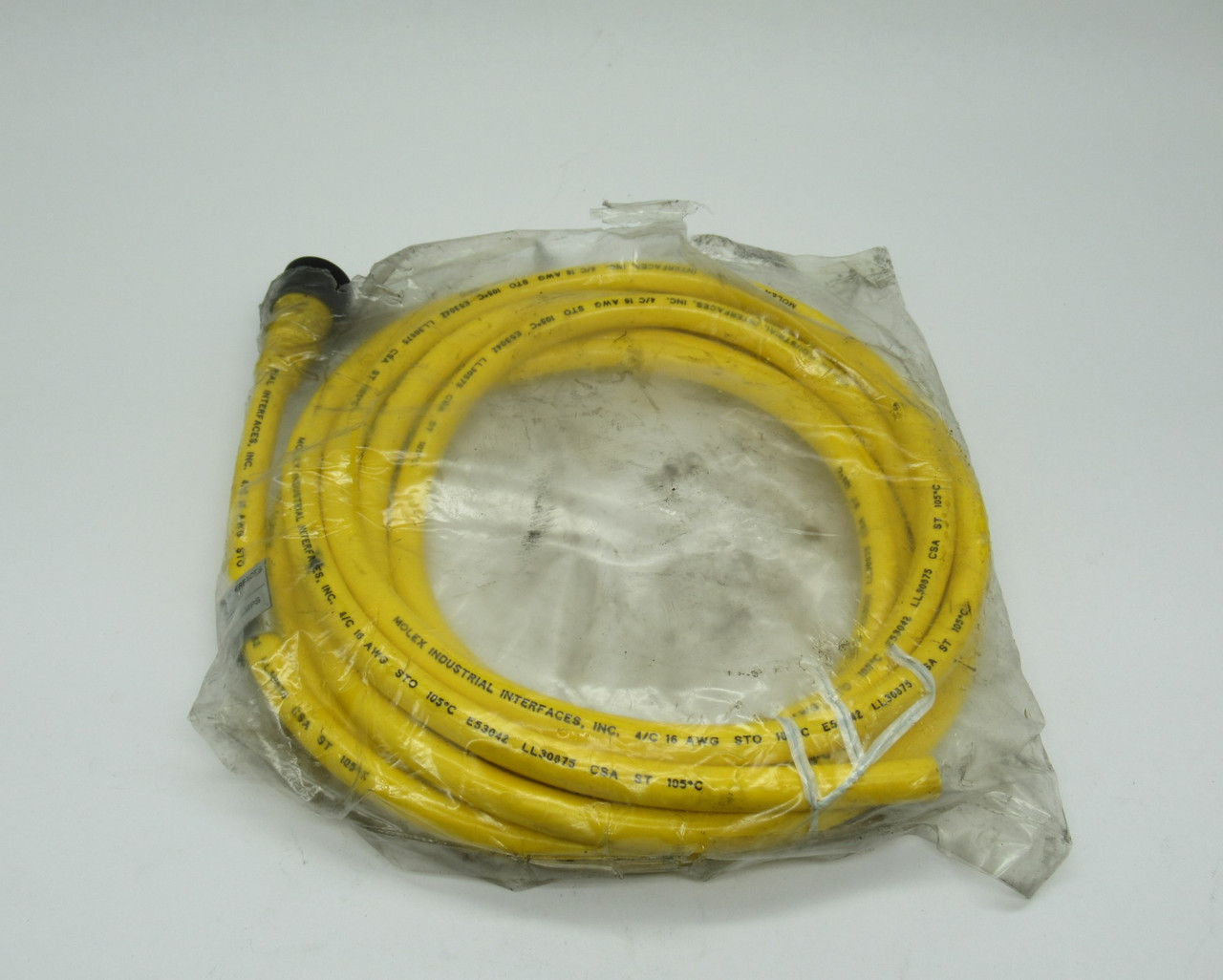 Molex 104000A01F060 Mini-Change Single-Ended Cordset 600VAC 4P *Ripped Bag* NWB