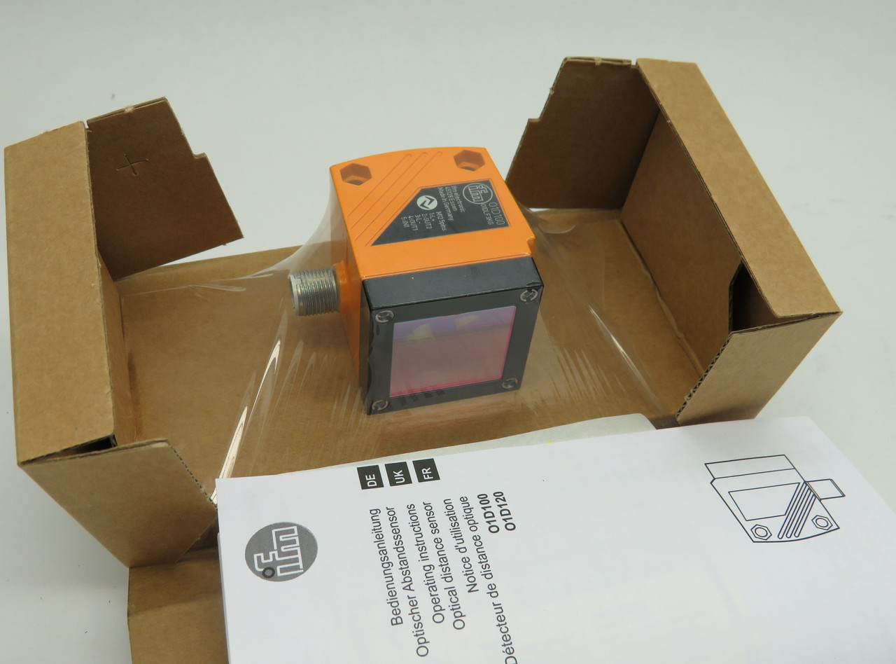 IFM O1D100 Photoelectric Distance Sensor 18-30VDC 200mA 0.2-10m NEW