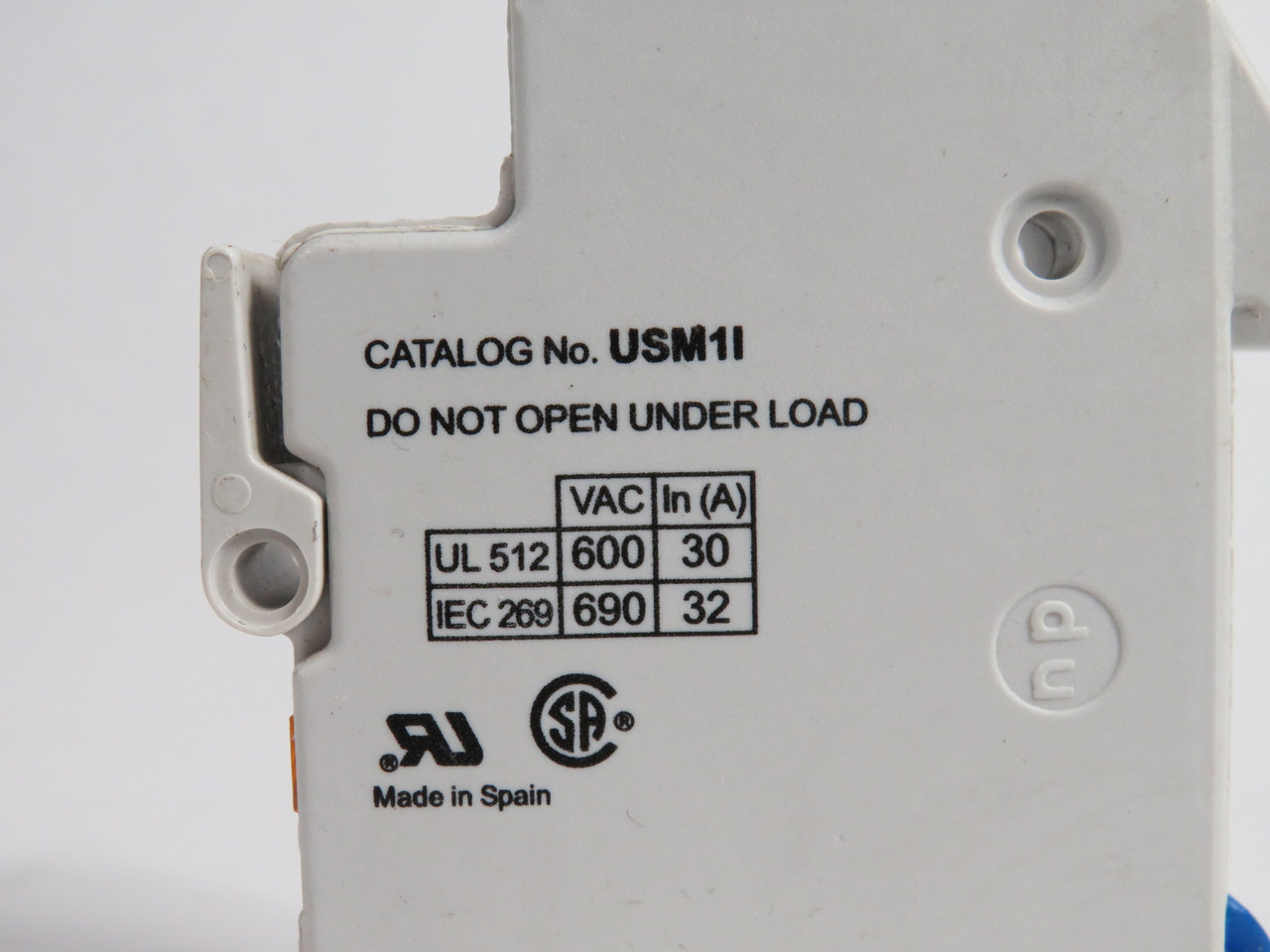 Gould USM1I Fuse Holder 30A 600V 32A 690V 1-Pole USED