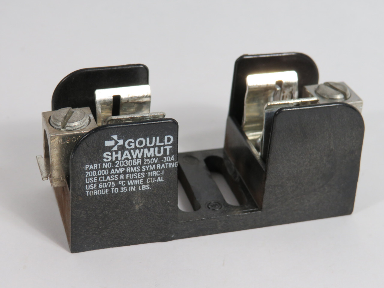 Gould Shawmut 20306R Fuse Block 30A 250V 1-Pole USED