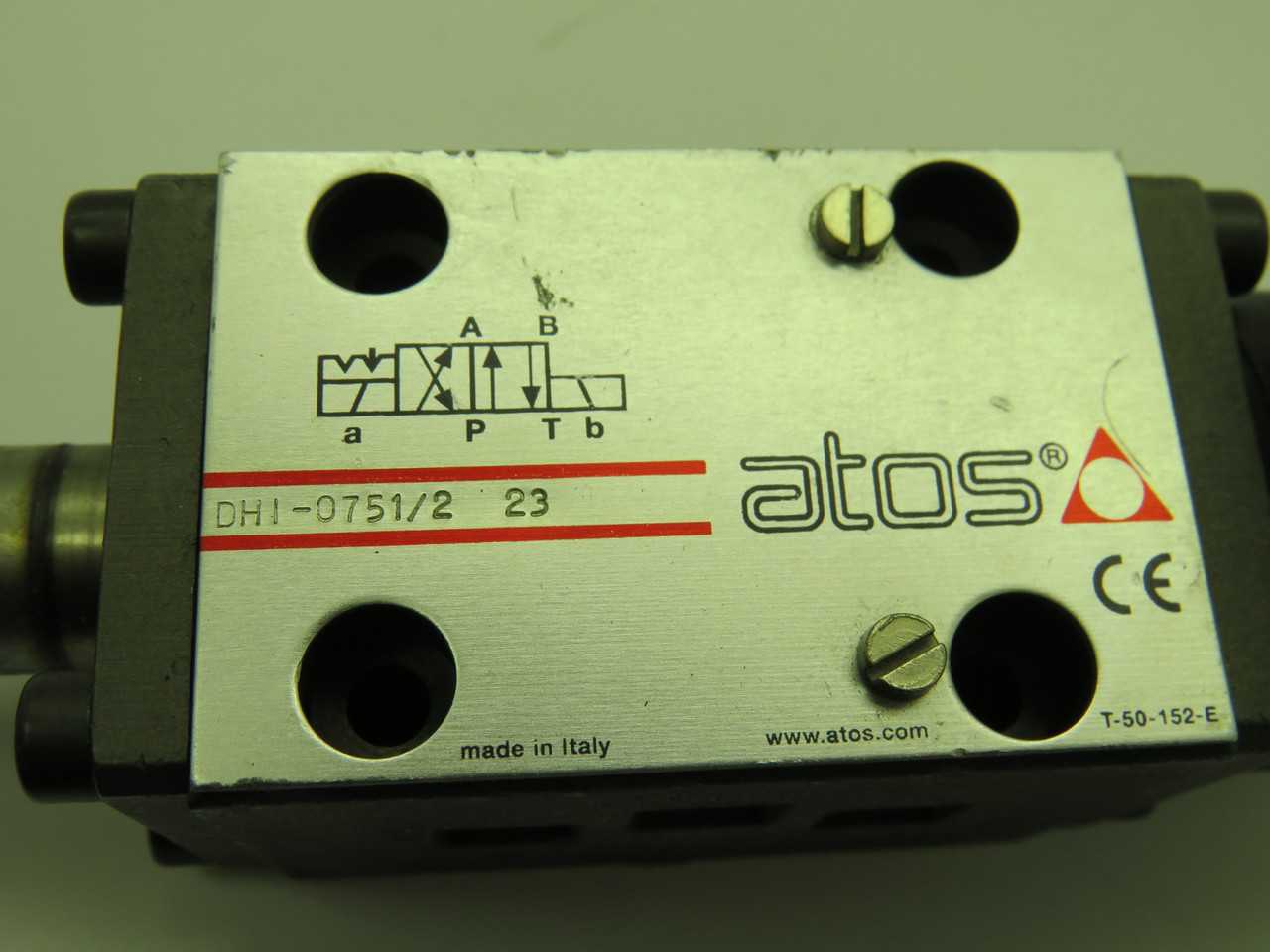 Atos DHI-0751/2-23 Solenoid Valve 24VDC 1,43A MISSING COIL USED