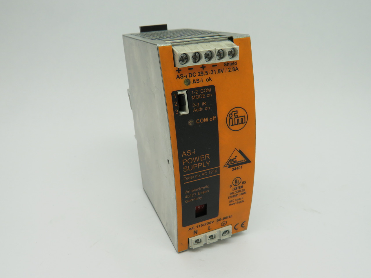 IFM AC1216 Power Supply 115/230V 50/60HZ USED