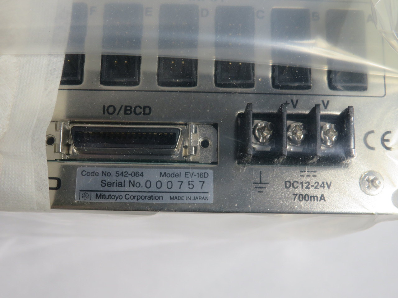 Mitutoyo 542-064 EV-16D Linear Gage Counter 12-24VDC 700mA NEW