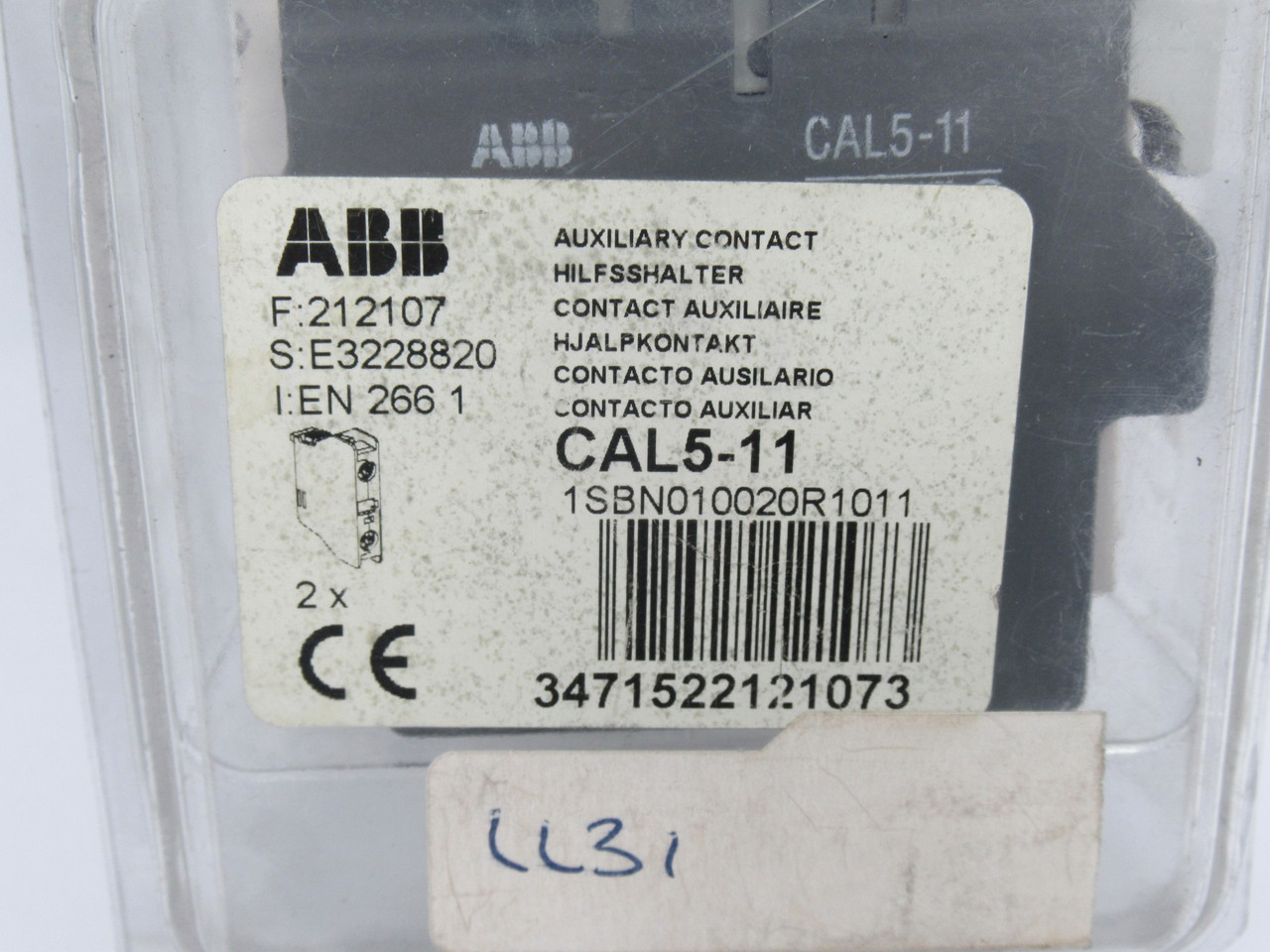 ABB CAL5-11 Auxiliary Contact Block 690V 16A *Damaged Case* NEW