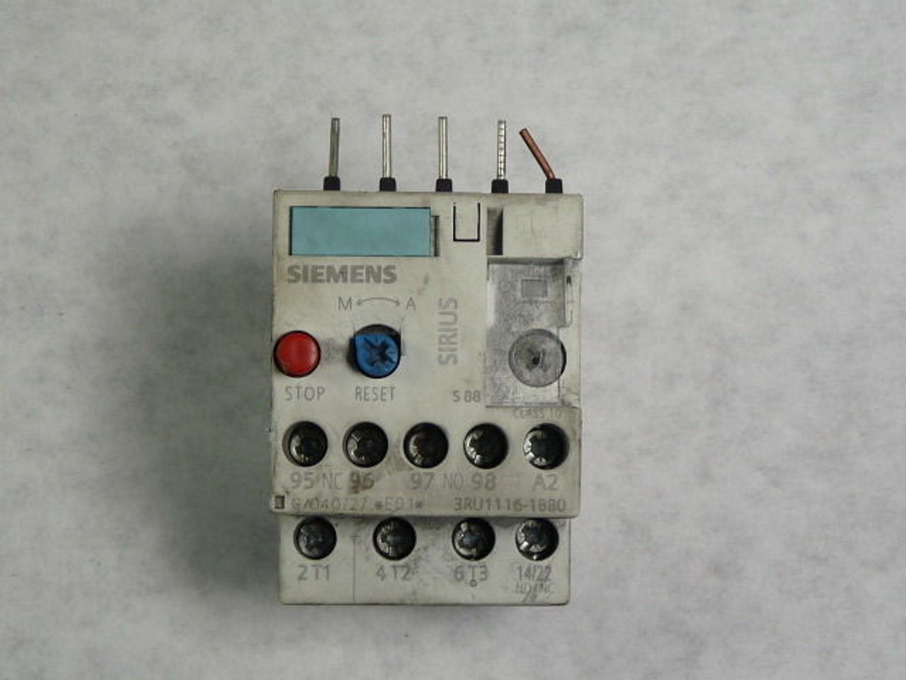 Siemens 3RU1116-1BB0 Overload Relay 1.4-2A 600VAC USED
