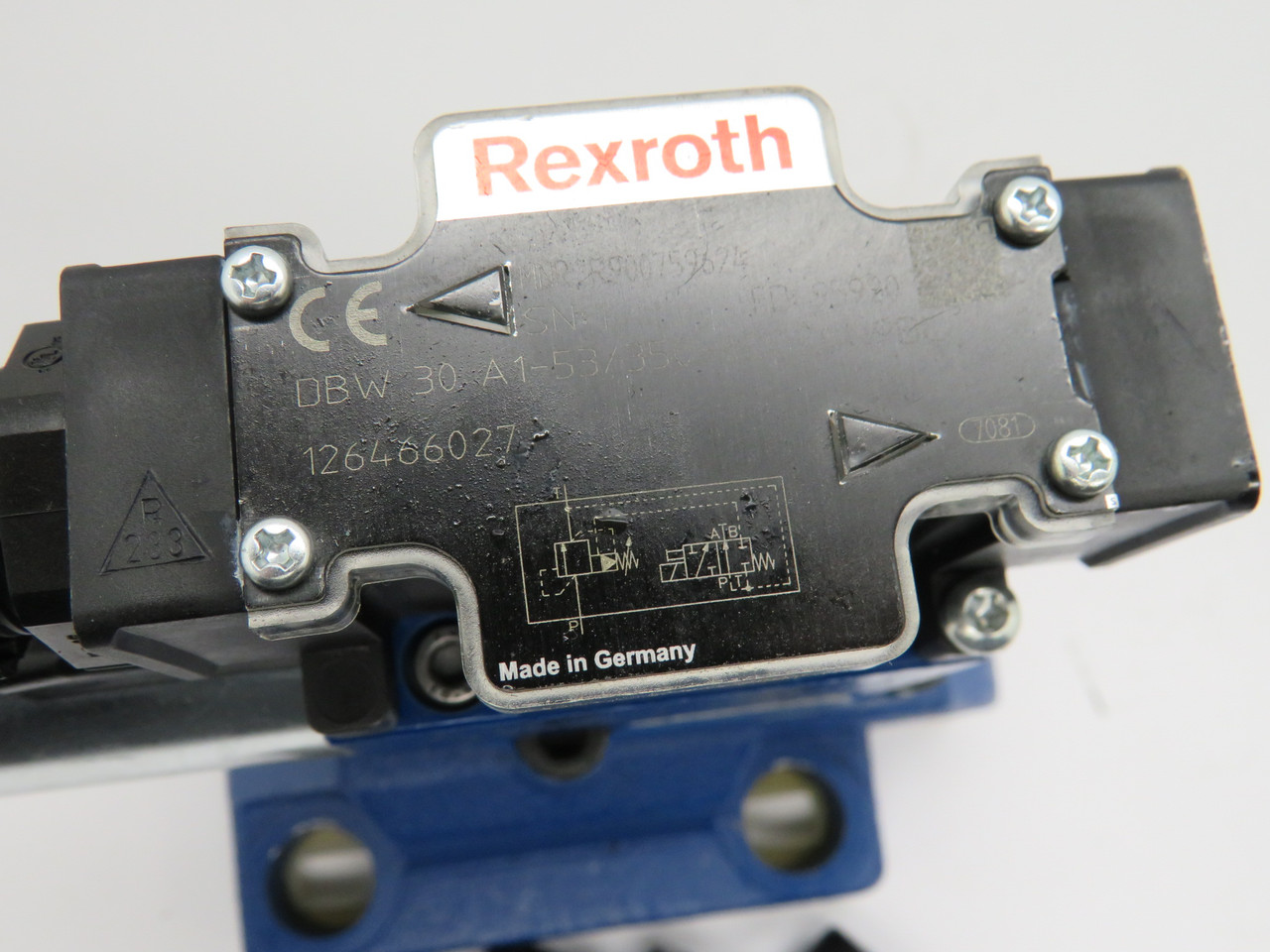 Rexroth R900759624 Valve W/ R900021463 24VDC 1,25A With Screws NOP