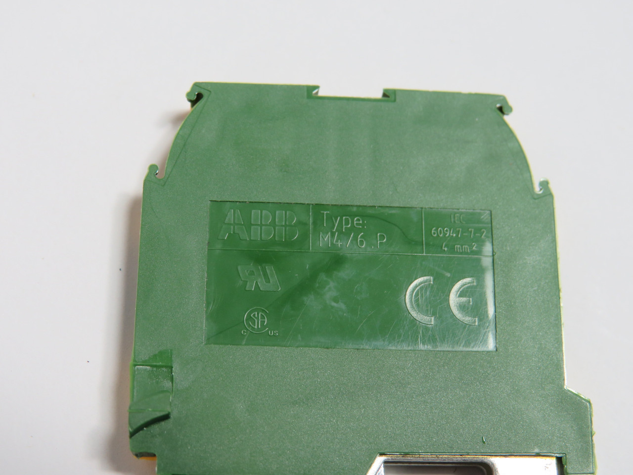 ABB Entrelec M4/6.P Terminal Block 4mm Green/Yellow NOP