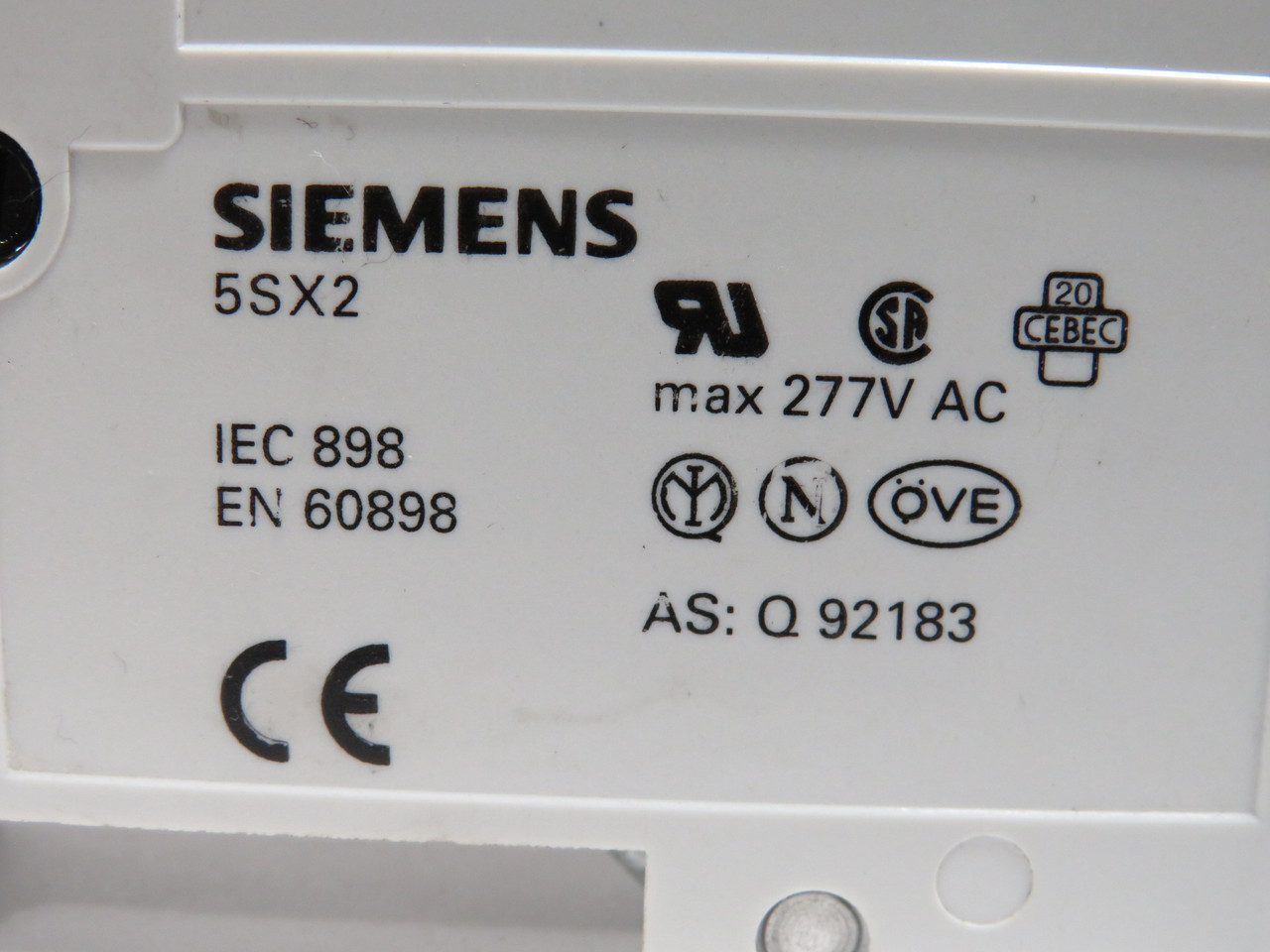 Siemens 5SX21-C10 5SX2110-7 Circuit Breaker 10A 230/400V 1-Pole USED