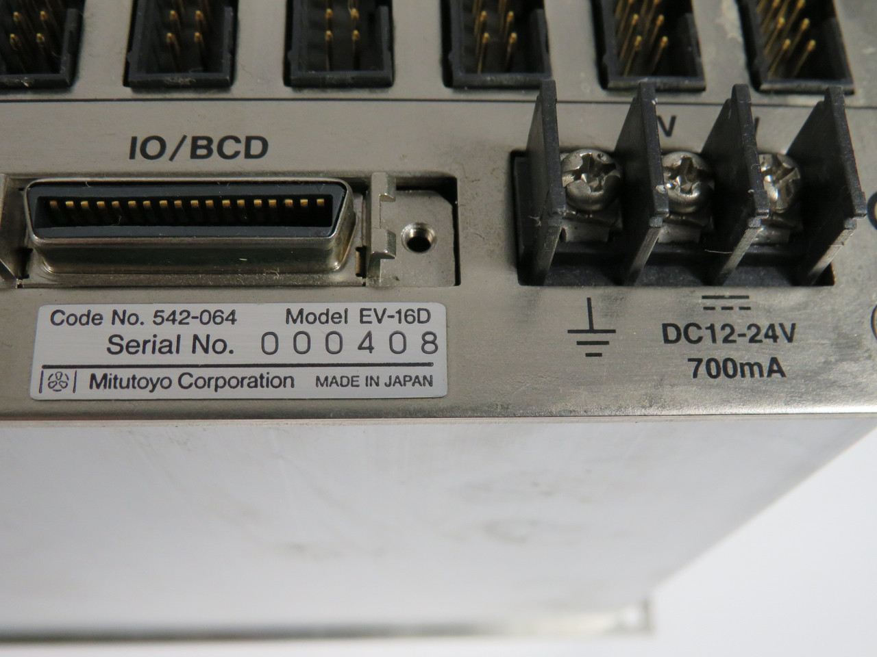 Mitutoyo 542-064 EV-16D Linear Gage Counter 12-24VDC 700mA USED