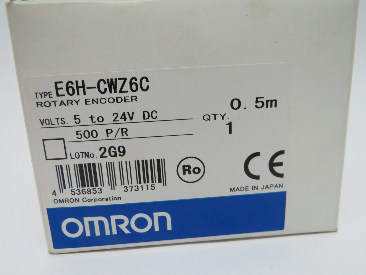 Omron E6H-CWZ6C Rotary Encoder 5-24VDC 0.5m 500P/R NEW