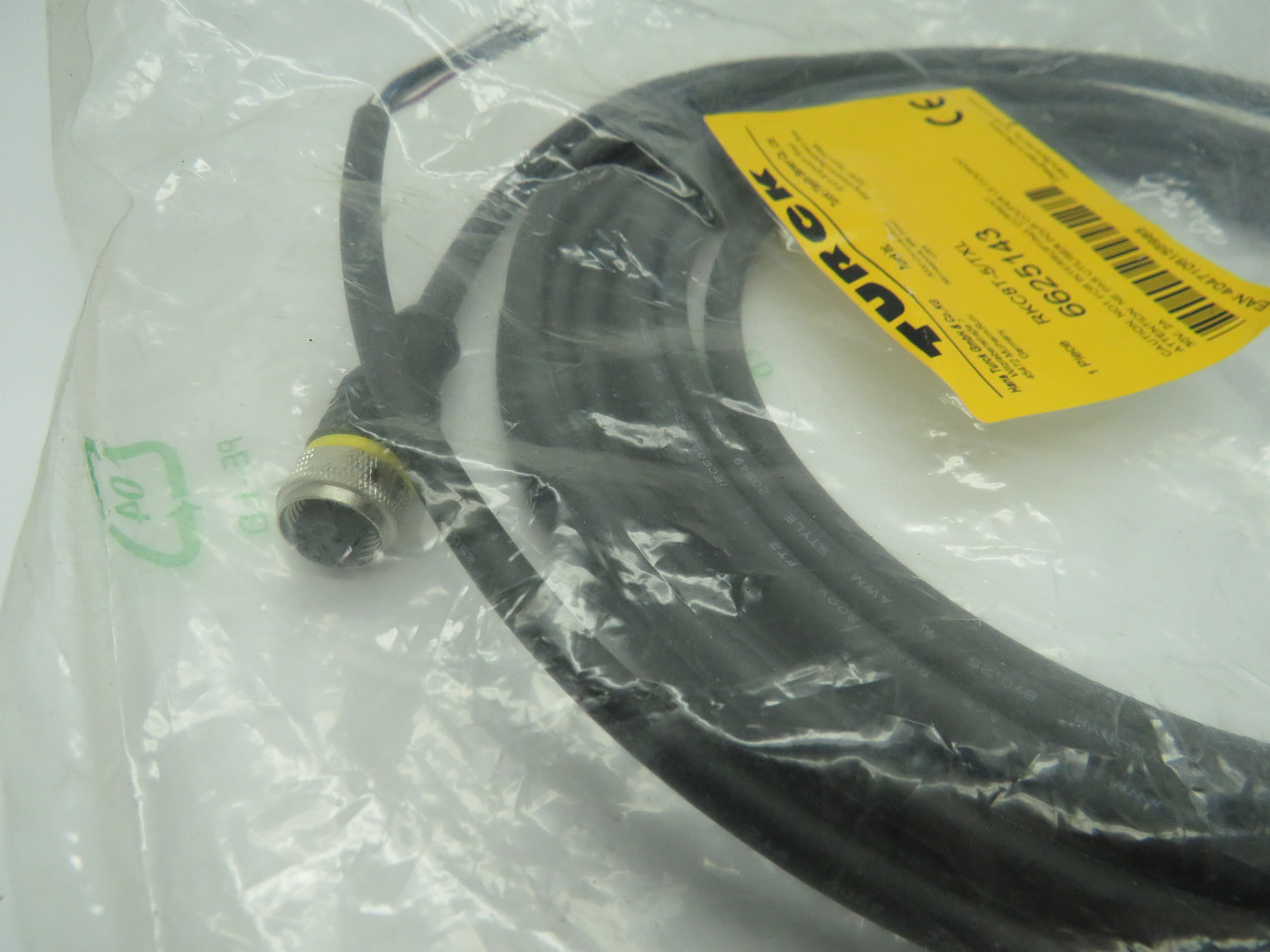 Turck RKC8T-5/TXL Actuator & Sensor Cable 8 Pin Female M12 5 Meter Cable NWB