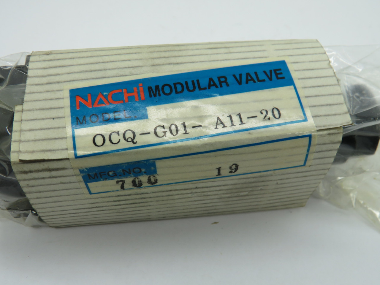 Nachi OCQ-G01-A11-20 Modular Valve NEW