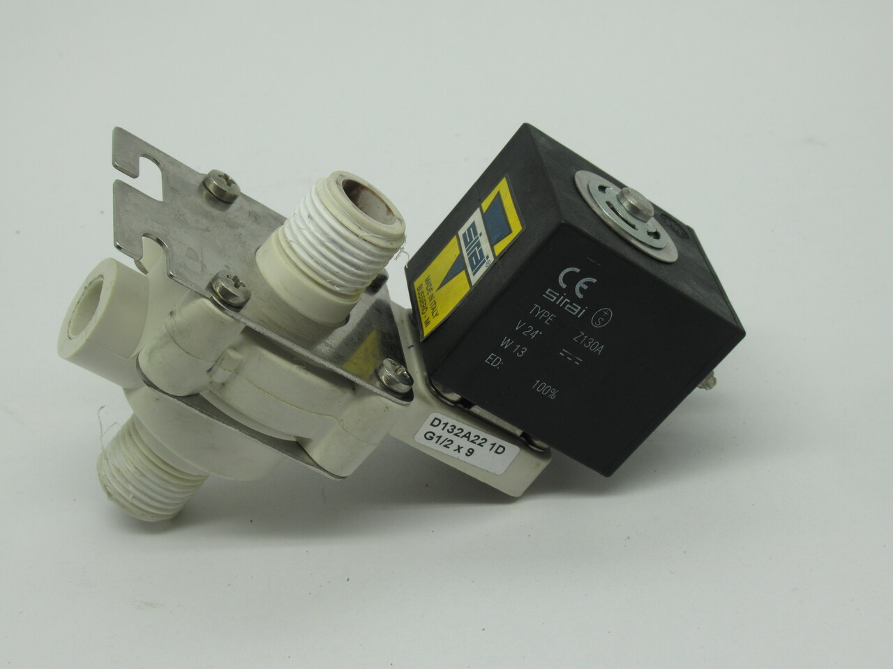 Sirai D132A22 Solenoid Valve Assembly 130A 24VDC 13W 2bar G12x9 USED