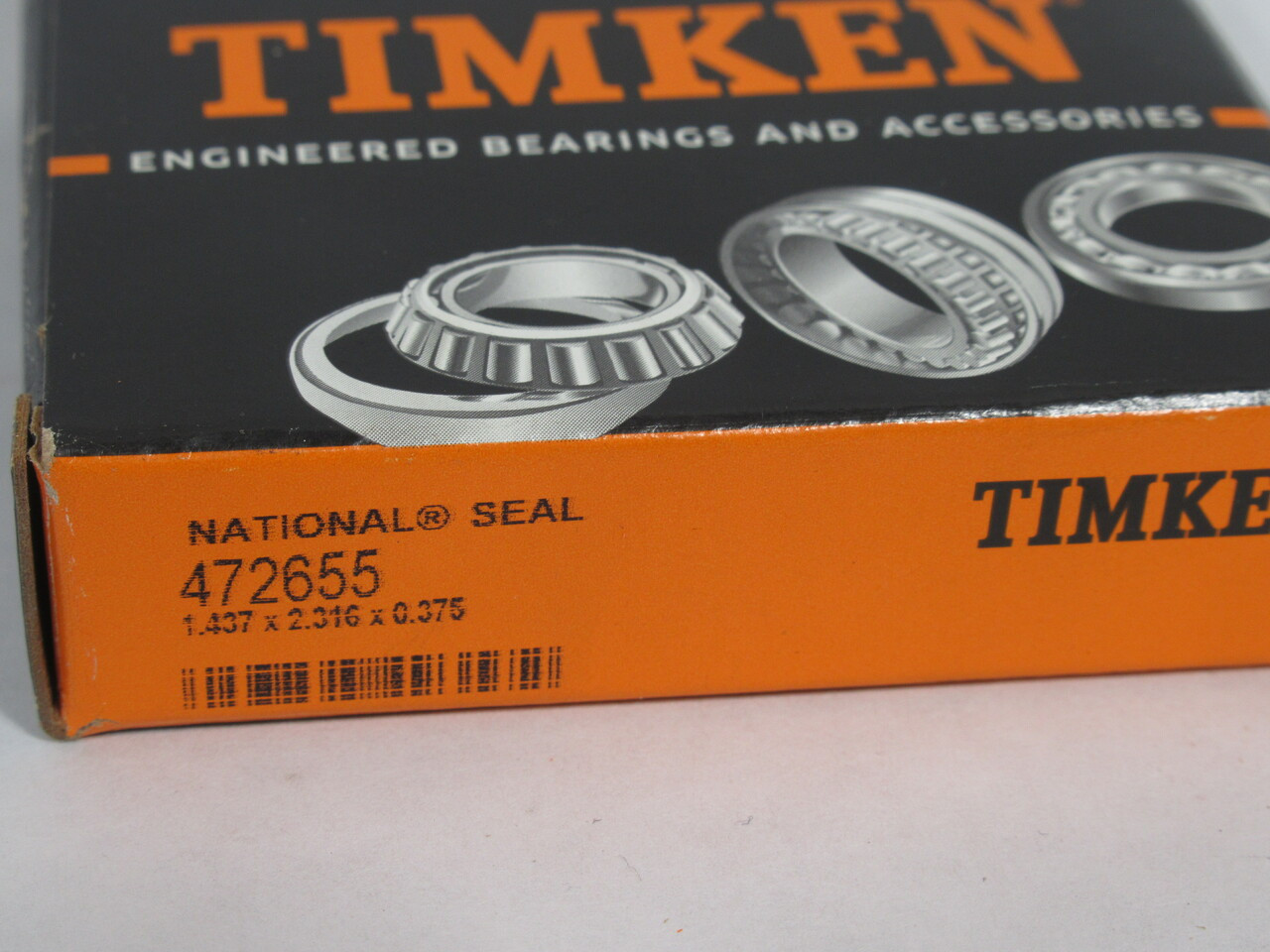 Timken 472655 National Oil Seal 2.316"OD 1.437"ID 0.375"W NEW