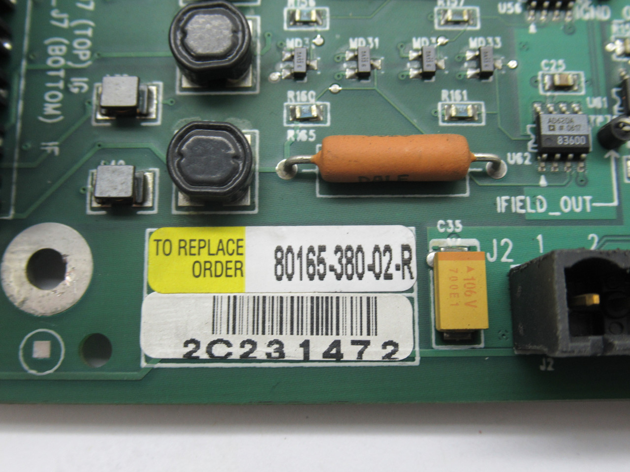 Allen-Bradley 80165-380-02-R Drive Processor Board 80190-378-52/12 USED