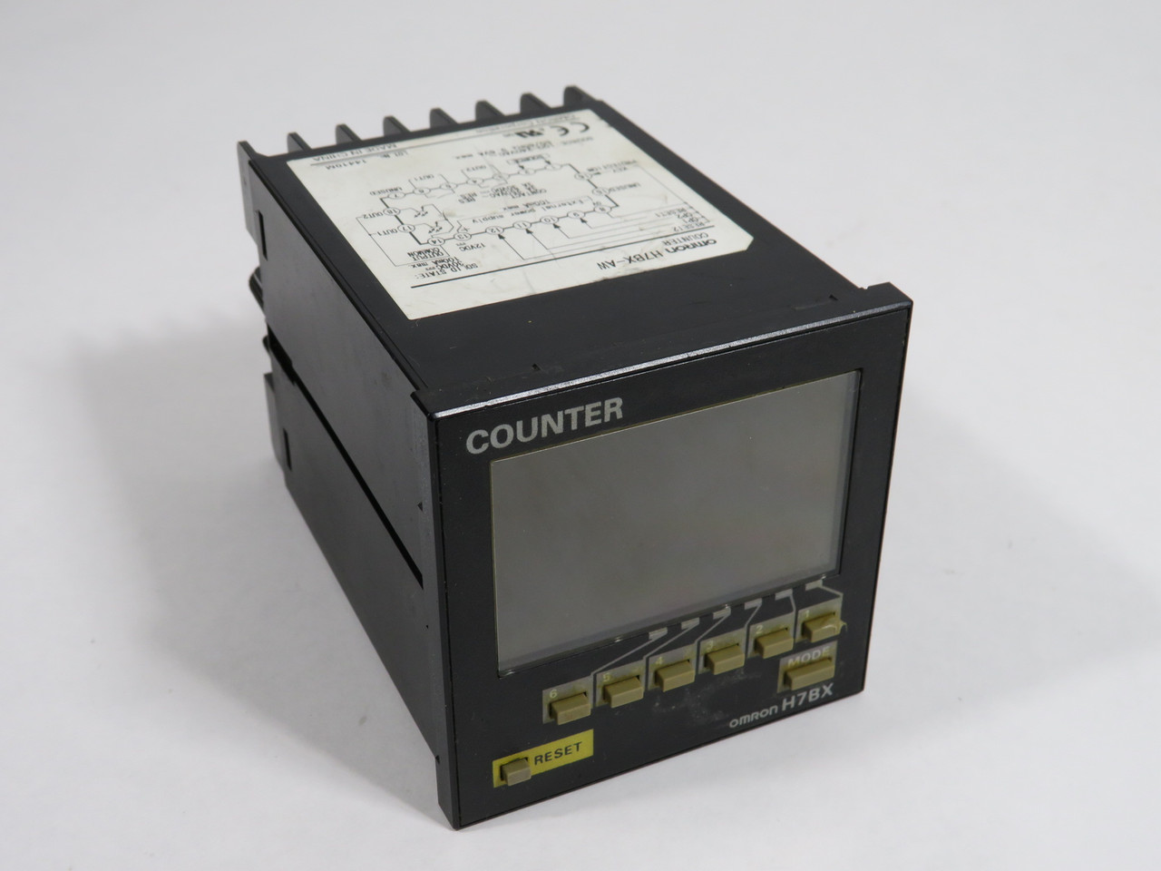 Omron H7BX-AW 6-Digit Digital Counter 12/30VDC@100mA 100-240VAC@50/60Hz USED