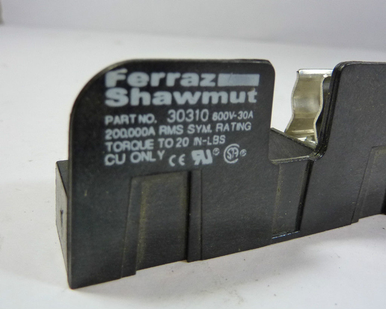 Ferraz Shawmut 30310 Fuse Holder 30 Amp 600V 1P USED