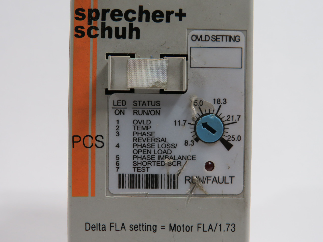 Sprecher + Schuh PCS-025-600V Soft Starter 100-240V Control 8.3-25.0A USED