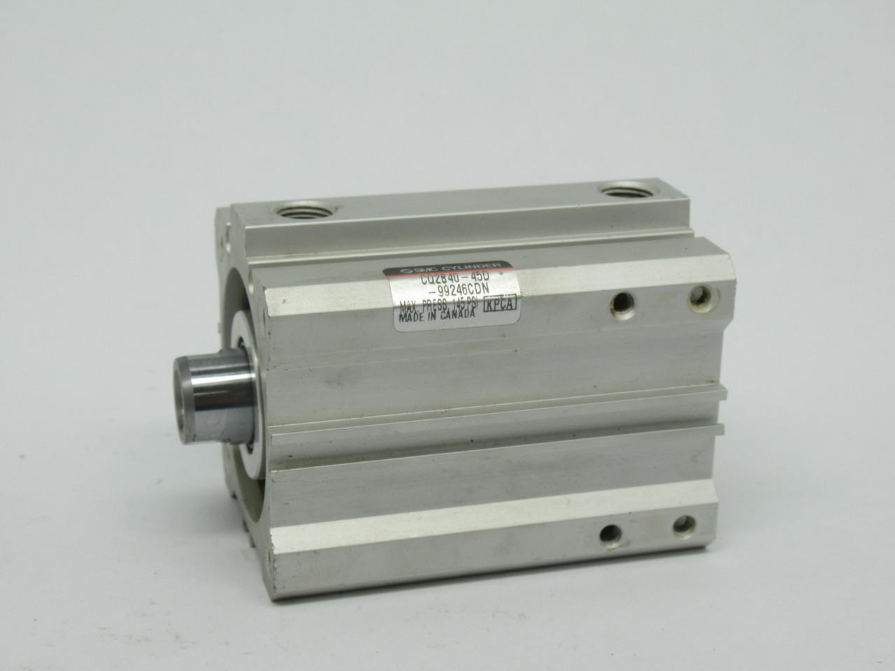 SMC CQ2B40-45D-99246CDN Compact Cylinder 40mm Bore 45mm Stroke 145psi USED