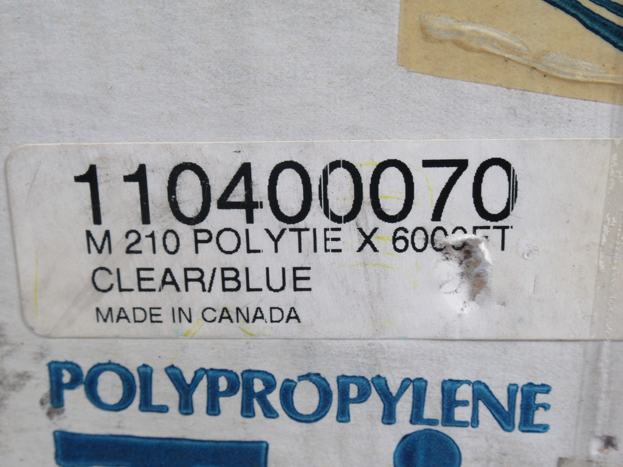 Poli-Twine 110400070 Self-Dispensing Polypropylene Twine M210 6000Ft BOX DMG NEW