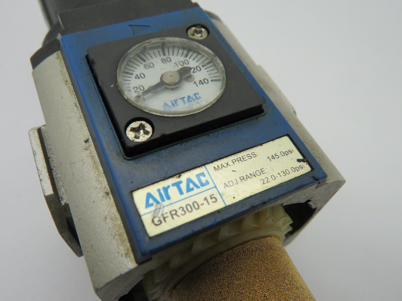 Airtac GFR300-15 Filter Regulator 145.0Psi *Missing Bowl* AS IS