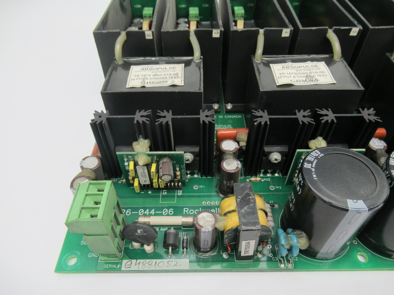 Rockwell 80026-044-06 Switching Power Supply Board 50VDC 10A  Input USED