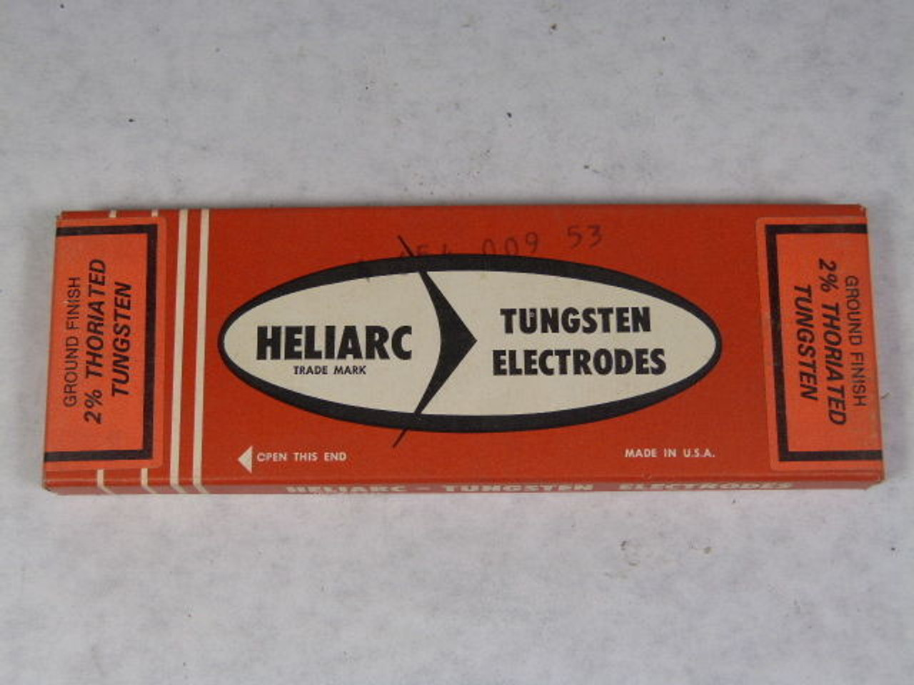 Heliarc 84Z18 Tungsten 7" Electrodes 2% Thoriated .040 Sealed NEW