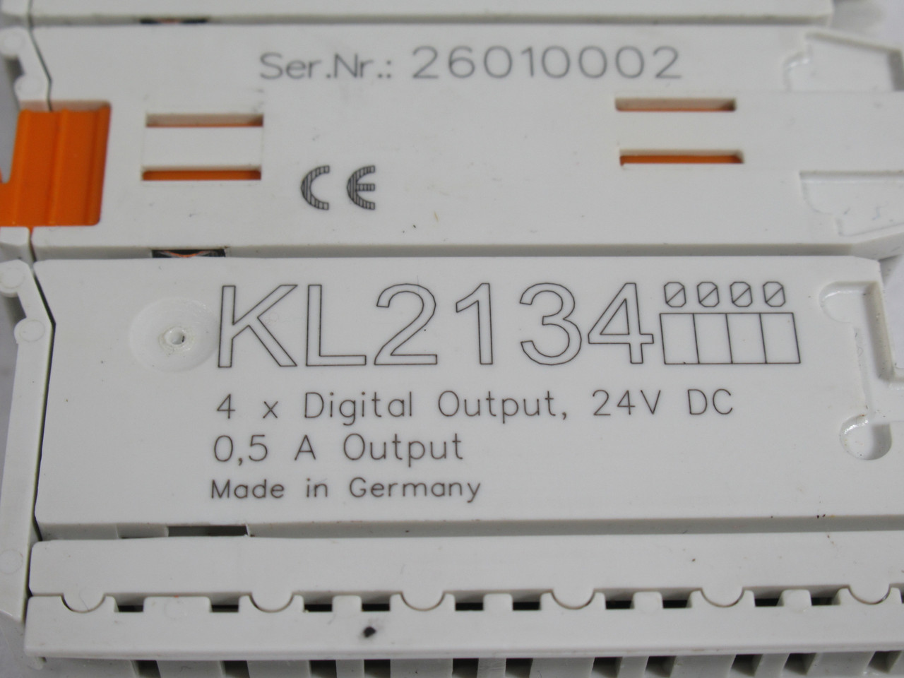 Beckhoff KL2134 Digital Output Bus Terminal 4-Channel 24VDC 0.5A USED