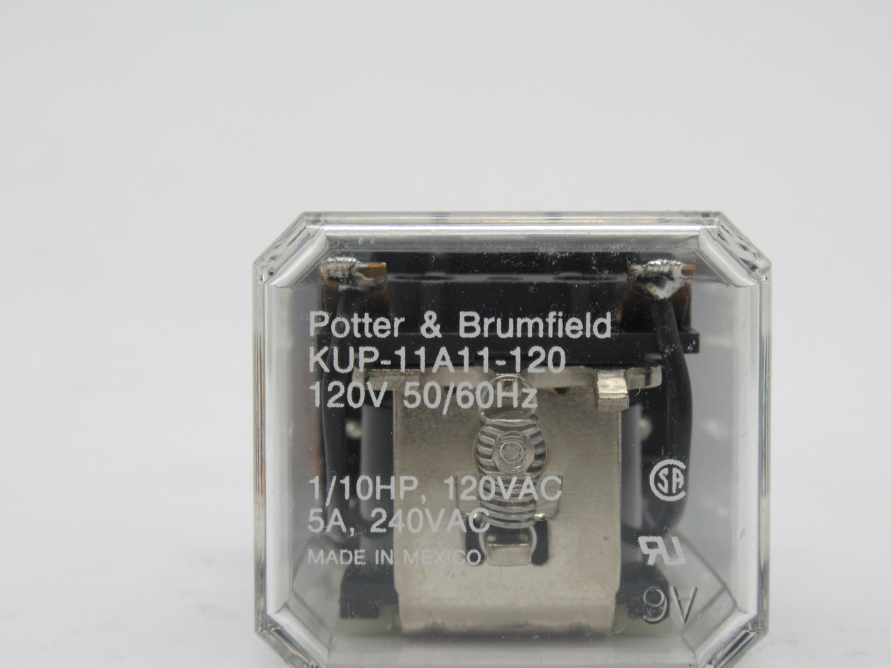 Potter & Brumfield KUP-11A11-120 Relay 120V 5A 8-Blade SHELF WEAR NEW